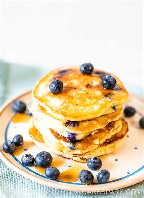 Blueberry Almond Flour Pancakes