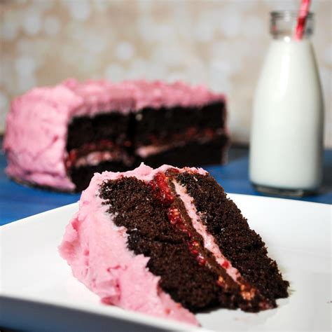 Gourmet Raspberry Dark Chocolate Cake