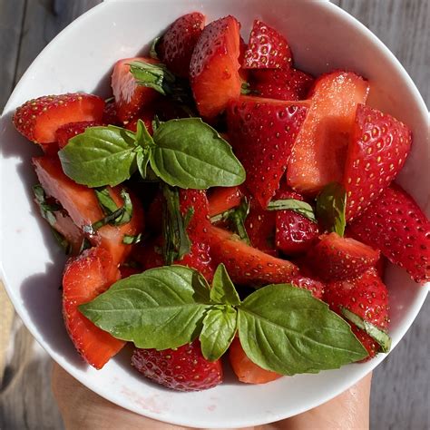 Refreshing Strawberry Basil Salad