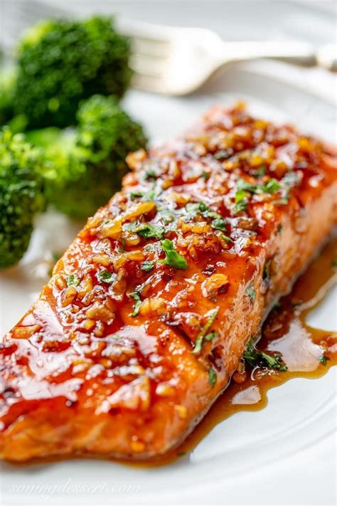Spicy Sriracha Honey Glazed Salmon
