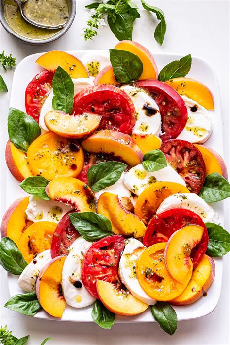 Taste of Summer: Grilled Peach and Basil Caprese Salad